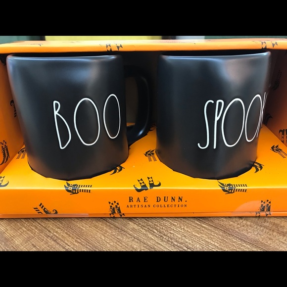 Rae Dunn Other - NWT Rae Dunn "BOO" "SPOOKY" Halloween Mug/Cup Set